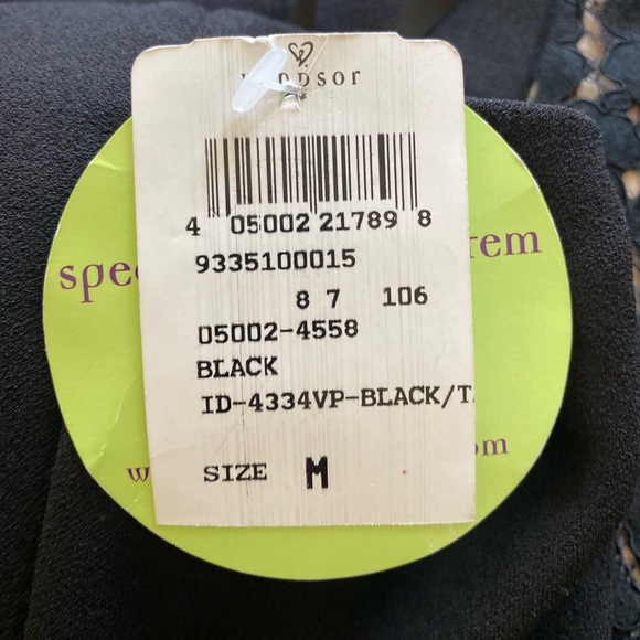 WINDSOR 🖤BLACK🖤 STRAPLESS MERMAID PROM FORMAL DRESS SIZE MEDIUM 🌟NWT🌟 - Picture 10 of 16